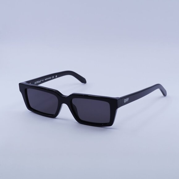 Off-White OERI13A WARREN 1007 Sunglasses Black Rectangle Frame, Grey Lenses